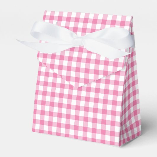 Classic Gingham Fuchsia フェイバーボックス (正面サイド)