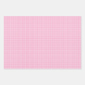 Classic Gingham Fuchsia ラッピングペーパーシート (正面3)