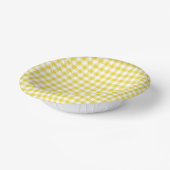 Classic Gingham Golden Yellow ペーパーボウル (傾斜あり)