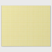 Classic Gingham Golden Yellow ラッピングペーパー (フラット)