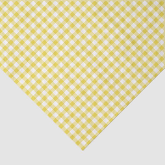 Classic Gingham Golden Yellow 薄葉紙 (詳細)