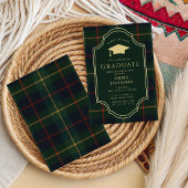 Classic Gingham Graduation Party 2026 Invitation 招待状