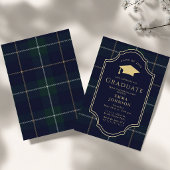 Classic Gingham Graduation Party 2026 Invitation 招待状