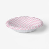 Classic Gingham Light Pink ペーパーボウル (傾斜あり)