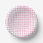 Classic Gingham Light Pink ペーパーボウル (正面)
