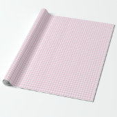 Classic Gingham Light Pink ラッピングペーパー (アンロールド)