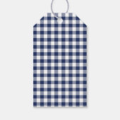 Classic Gingham Navy Blue ギフトタグ (正面)