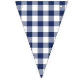 Classic Gingham Navy Blue バンティングフラッグ (第3の旗)