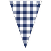 Classic Gingham Navy Blue バンティングフラッグ (第2の旗)