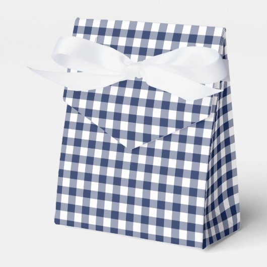 Classic Gingham Navy Blue フェイバーボックス (正面サイド)