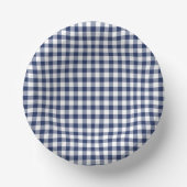 Classic Gingham Navy Blue ペーパーボウル (正面)