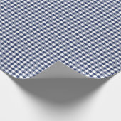 Classic Gingham Navy Blue ラッピングペーパー (角)