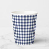 Classic Gingham Navy Blue 紙コップ (左)