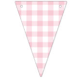 Classic Gingham Pink バンティングフラッグ (第3の旗)