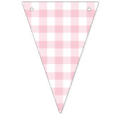 Classic Gingham Pink バンティングフラッグ (第2の旗)