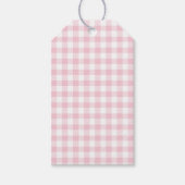 Classic Gingham Pink Gift Tag ギフトタグ (正面)