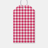 Classic Gingham Raspberry ギフトタグ (正面)