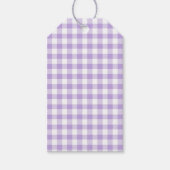 Classic Gingham Soft Lavender ギフトタグ (正面)