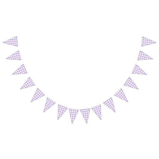 Classic Gingham Soft Lavender バンティングフラッグ (全)