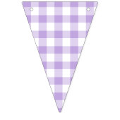 Classic Gingham Soft Lavender バンティングフラッグ (第3の旗)