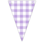 Classic Gingham Soft Lavender バンティングフラッグ (第2の旗)
