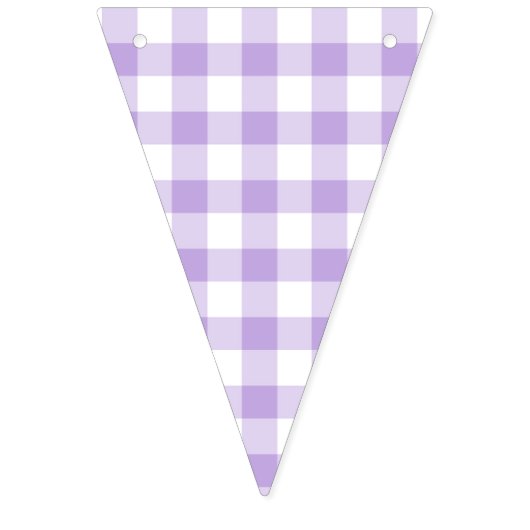 Classic Gingham Soft Lavender バンティングフラッグ (第2の旗)