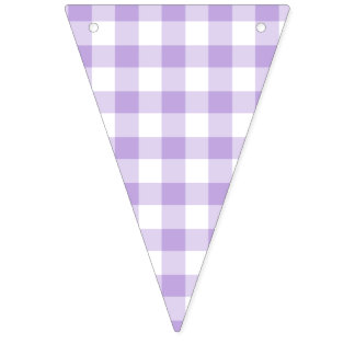 Classic Gingham Soft Lavender バンティングフラッグ
