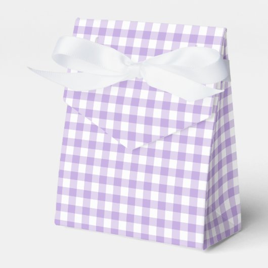 Classic Gingham Soft Lavender フェイバーボックス (正面サイド)