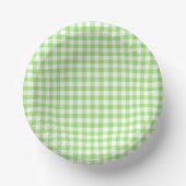 Classic Gingham Spring Green ペーパーボウル (正面)