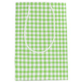 Classic Gingham Spring Green ミディアムペーパーバッグ (正面)