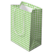 Classic Gingham Spring Green ミディアムペーパーバッグ (裏面アングル)