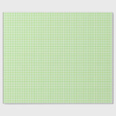 Classic Gingham Spring Green ラッピングペーパー (フラット)