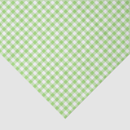 Classic Gingham Spring Green 薄葉紙 (詳細)