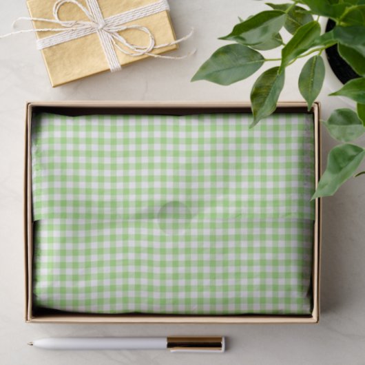 Classic Gingham Spring Green 薄葉紙 (ギフト)