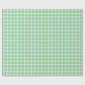Classic Gingham Summer Green ラッピングペーパー (フラット)