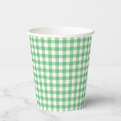 Classic Gingham Summer Green 紙コップ (裏面)