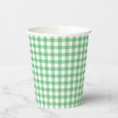 Classic Gingham Summer Green 紙コップ (左)