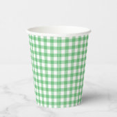 Classic Gingham Summer Green 紙コップ (右)