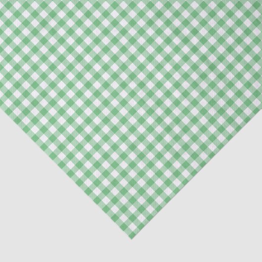 Classic Gingham Summer Green 薄葉紙 (詳細)