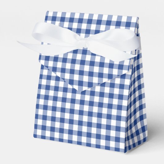 Classic Gingham True Blue フェイバーボックス (正面サイド)