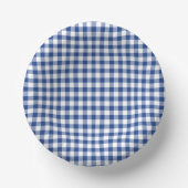 Classic Gingham True Blue ペーパーボウル (正面)