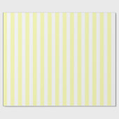 Classic Girly Pastel Yellow Stripe Pattern Spring  ラッピングペーパー (フラット)