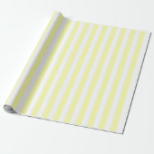 Classic Girly Pastel Yellow Stripe Pattern Spring  ラッピングペーパー (アンロールド)