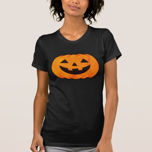 Classic Glowing Jack-O'-Lantern Pumpkin Halloween  Tシャツ (正面)
