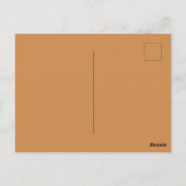 Classic Gold & Bronze Wedding Announcement ポストカード (裏面)