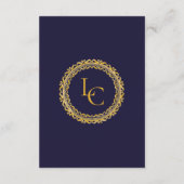 Classic Gold Frame Royal Wedding Details エンクロージャーカード (裏面)