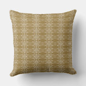 Classic Gold Ornamental Square Pillow クッション (裏面)