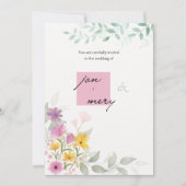 Classic Gold Script Wedding Invitation  trendup 招待状 (正面)