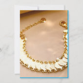 Classic Gold Script Wedding Invitation  trendup 招待状 (裏面)