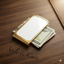 Classic Gold Tone Money Clip for Everyday Use